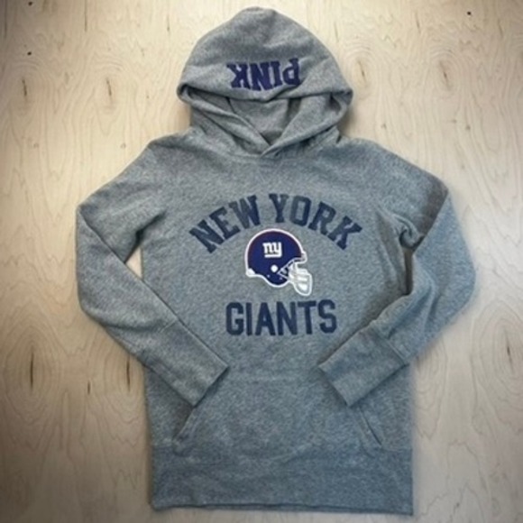 NFL PINK Victoria's Secret New York Giants Hoodie - Women's Medium - Football - Picture 1 of 9